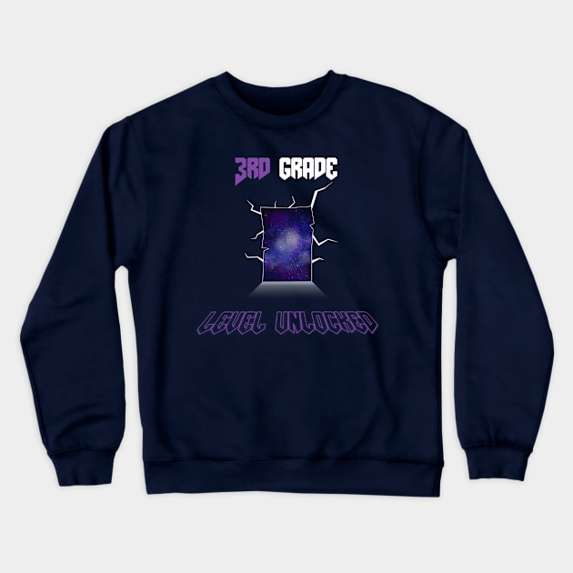 3rd grade level unlocked Back To School 2023 Crewneck Sweatshirt by OBO market